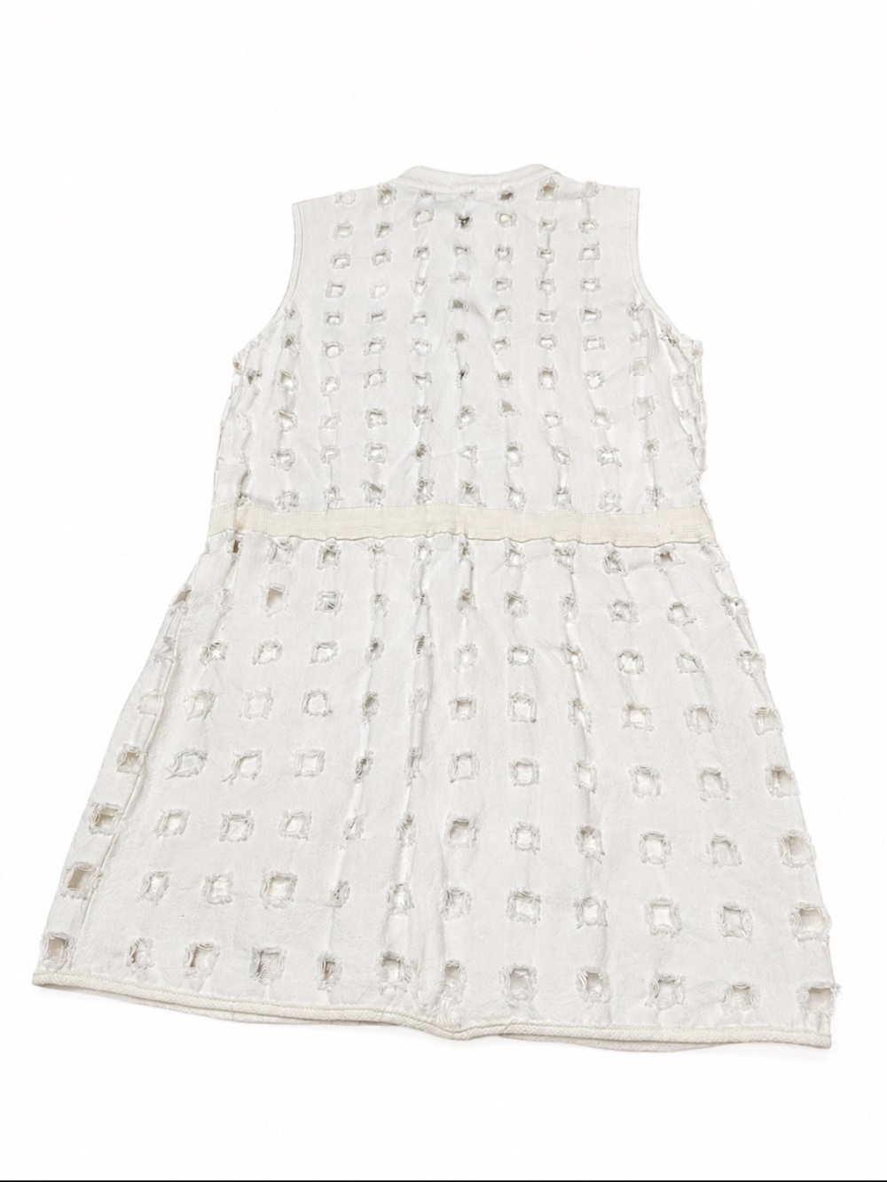 Eiffel Designs Distressed Linen Blend Utility Vest - Picture 3 of 9